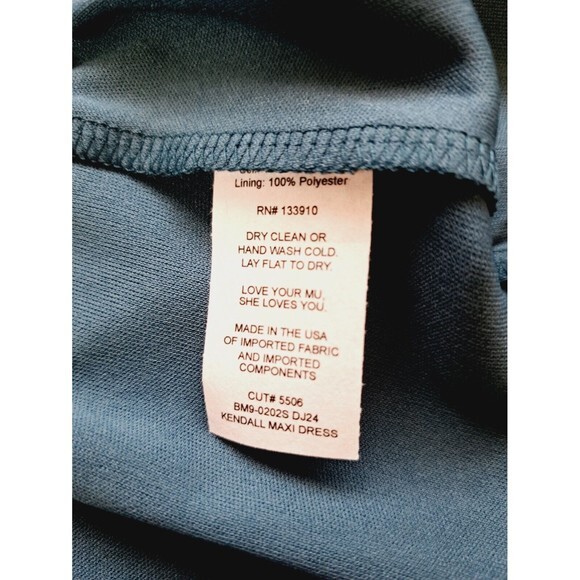 Show Me Your Mumu Kendall Maxi Dress Deep Jade Chiffon Bridesmaid‎ Small S - Picture 6 of 10